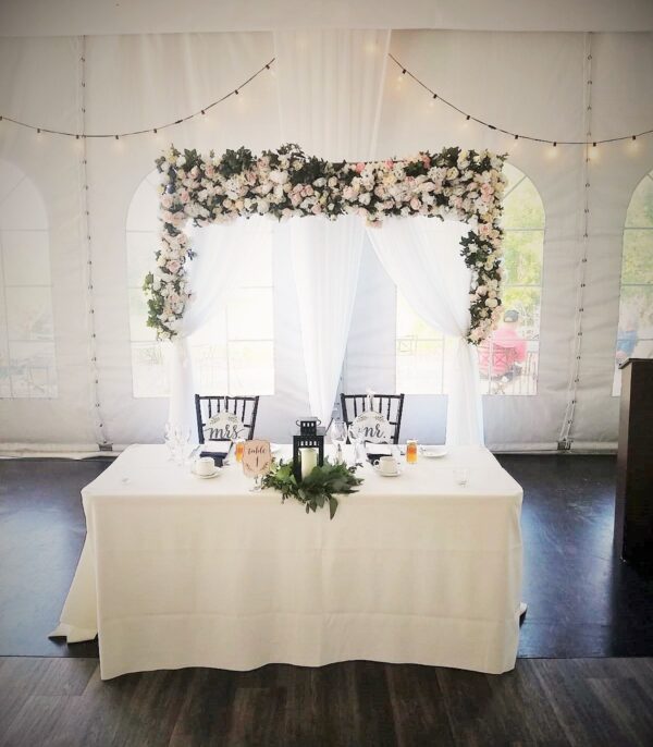 Wedding Flower Arch Backdrop
