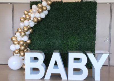Baby marquee letters