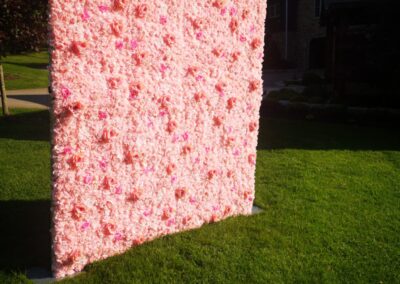 Pink blush flower wall Scottsdale