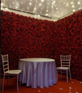 red-flower-wall-rental-fort-Lauderdale