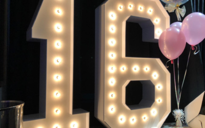 Boca Raton Marquee letters for a sweet 16