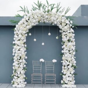 White Champagne Flower Archway